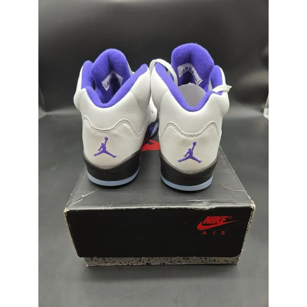 Nike Air Jordan 5 Retro GS Dark Concord 7Y White Purple 440888-141 New Box